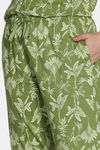 Zivame Nature Trails Knit Cotton Pyjama Set - Turtle Green — thumbnail 6